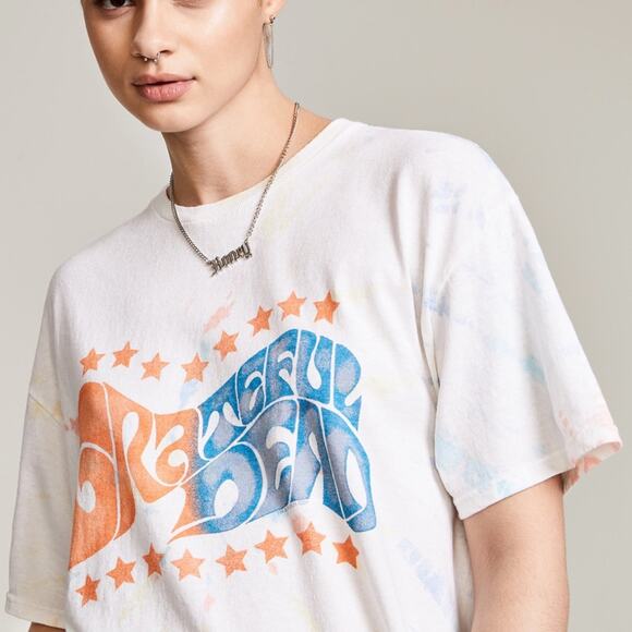 NEW Junk Food T-Shirt Grateful Dead Band Graphic. Relaxed Fit. Women’s Medium - Picture 3 of 4